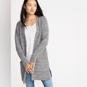 Old Navy Ribbed Heather Gray Cardigan Small
